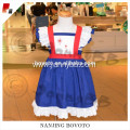 Wholesale hand fireworks embroidered navy dress